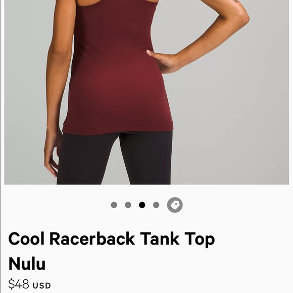‼️Last chance by Feb 5‼️ Lululemon Cool Racerback tank top - Picture 4 of 5